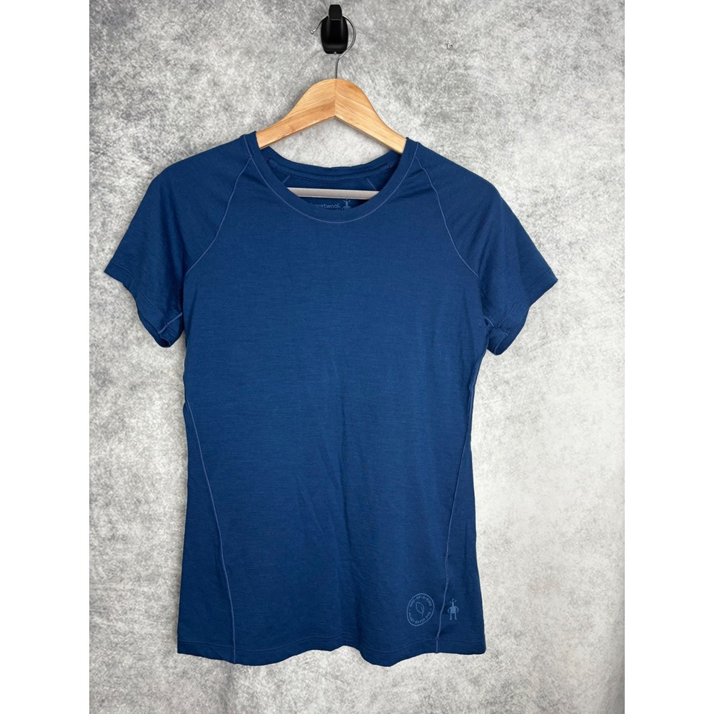 Smartwool Women's Merino 150 Baselayer Short Sleeve Shirt Twilight Blue Sz Small